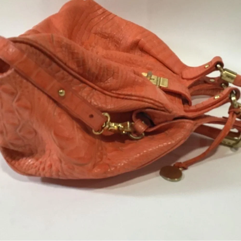 Women’s Brahmin Melbourne Satchel Orange Bag
